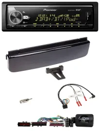 Автомагнитола Pioneer Bluetooth USB DAB для Ford Mondeo/Focus, поддержка кнопок на руле, piano black