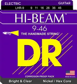 Струны для электрогитары DR Strings LHR-9/46 Hi-Beam 9-46