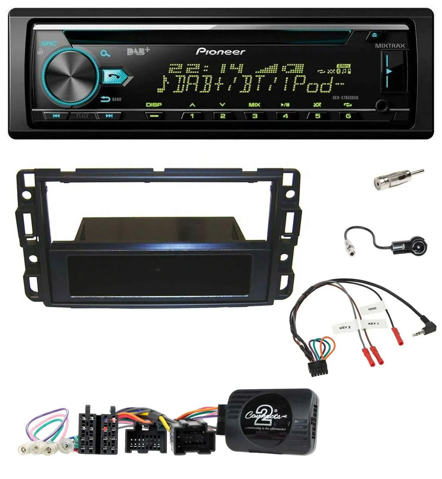 Pioneer DAB Lenkrad CD USB Bluetooth Autoradio für Cadillac BLS YSCF 2006-2010