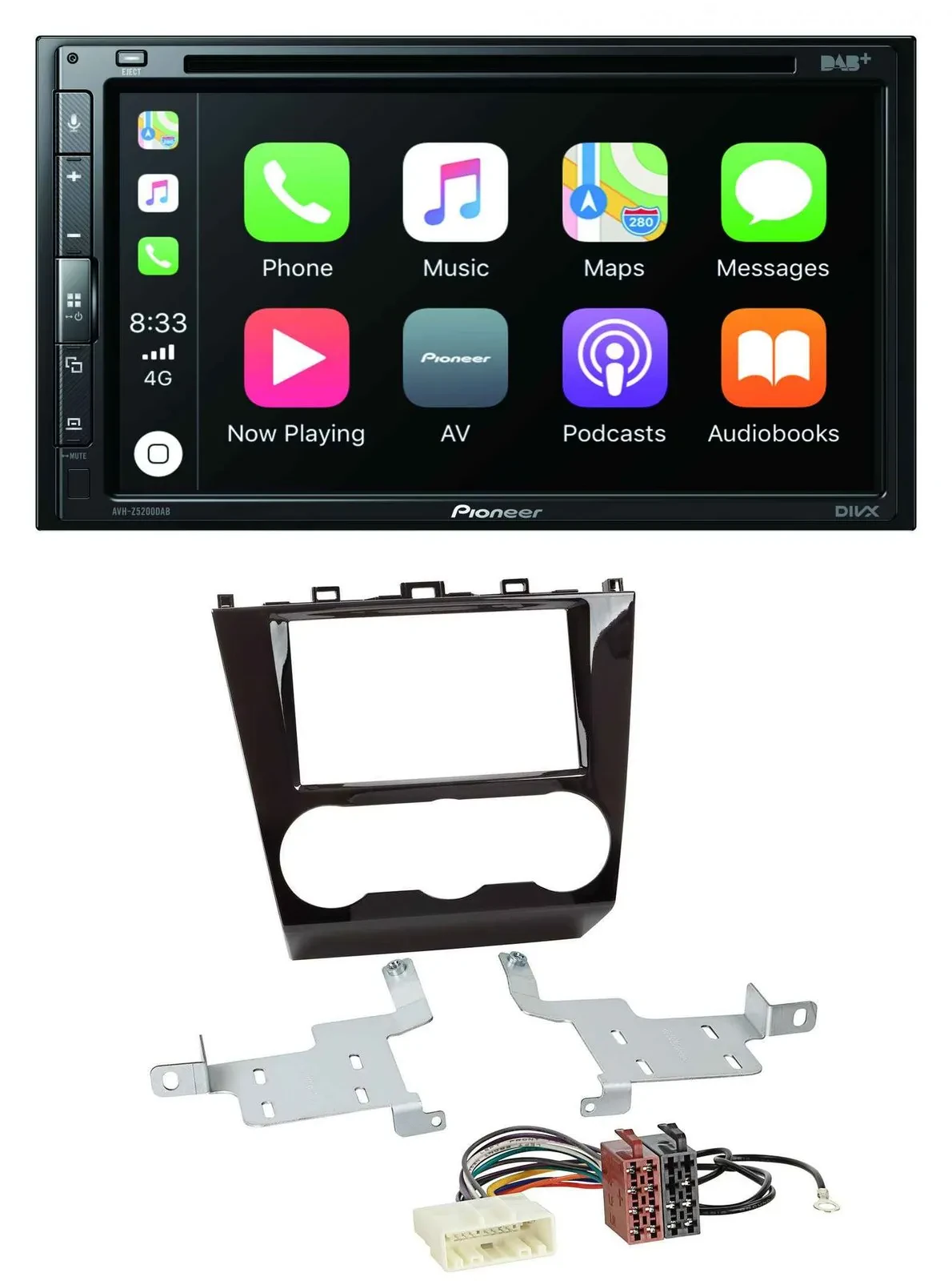 Pioneer DVD 2DIN MP3 DAB Bluetooth USB Autoradio für Subaru Forester ab 2015