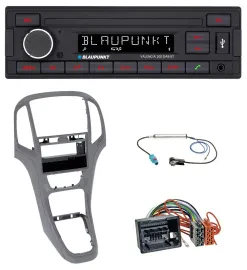 Blaupunkt DAB MP3 Bluetooth USB Autoradio für Opel Astra J ab 2009 Titan grau