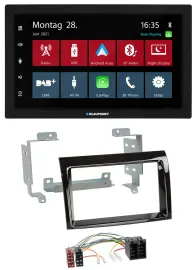 Blaupunkt MP3 Bluetooth DAB 2DIN USB Autoradio für Fiat Ducato 2006-2011 Citroen