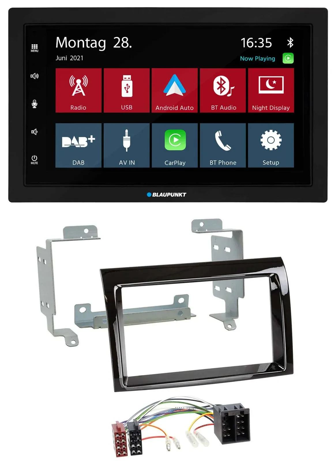 Blaupunkt MP3 Bluetooth DAB 2DIN USB Autoradio für Fiat Ducato 2006-2011 Citroen