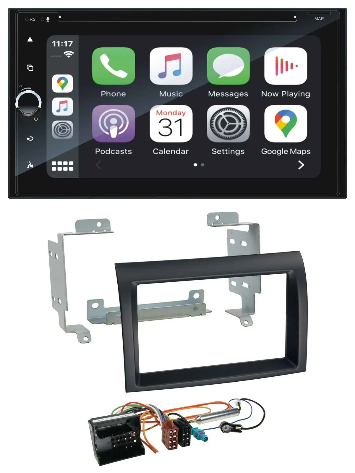 Blaupunkt 2DIN Bluetooth DAB USB DVD MP3 Autoradio für Citroen Jumper Profi 06-1