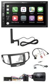 Pioneer USB 2DIN Bluetooth DAB Lenkrad Autoradio für Honda Accord 2008-2015 anth