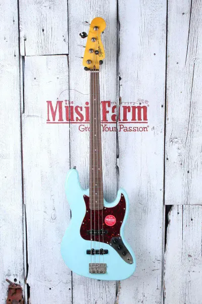 Бас-гитара Squier by Fender Classic Vibe 60s Jazz Bass Daphne Blue