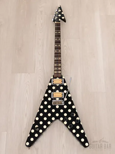 Электрогитара Fernandes FV-105RR Randy Rhoads Flying V HH Polka Dot w/gigbag Japan 1990s