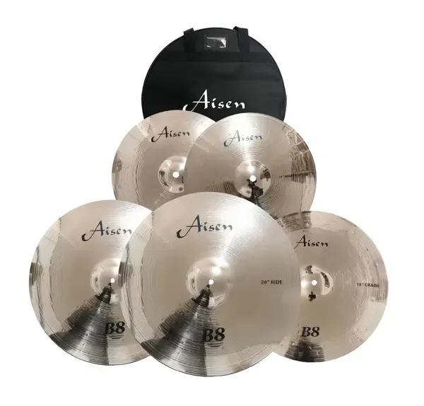 Набор тарелок для барабанов AISEN B8 Cymbal Pack с чехлом