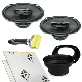 Hertz CX 690 6 x 9" Coaxial Car Speakers with Accessories