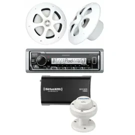Kenwood PKG-MR3321BT Marine Receiver with 6.5" Speakers w/ SiriusXM SXV300M1