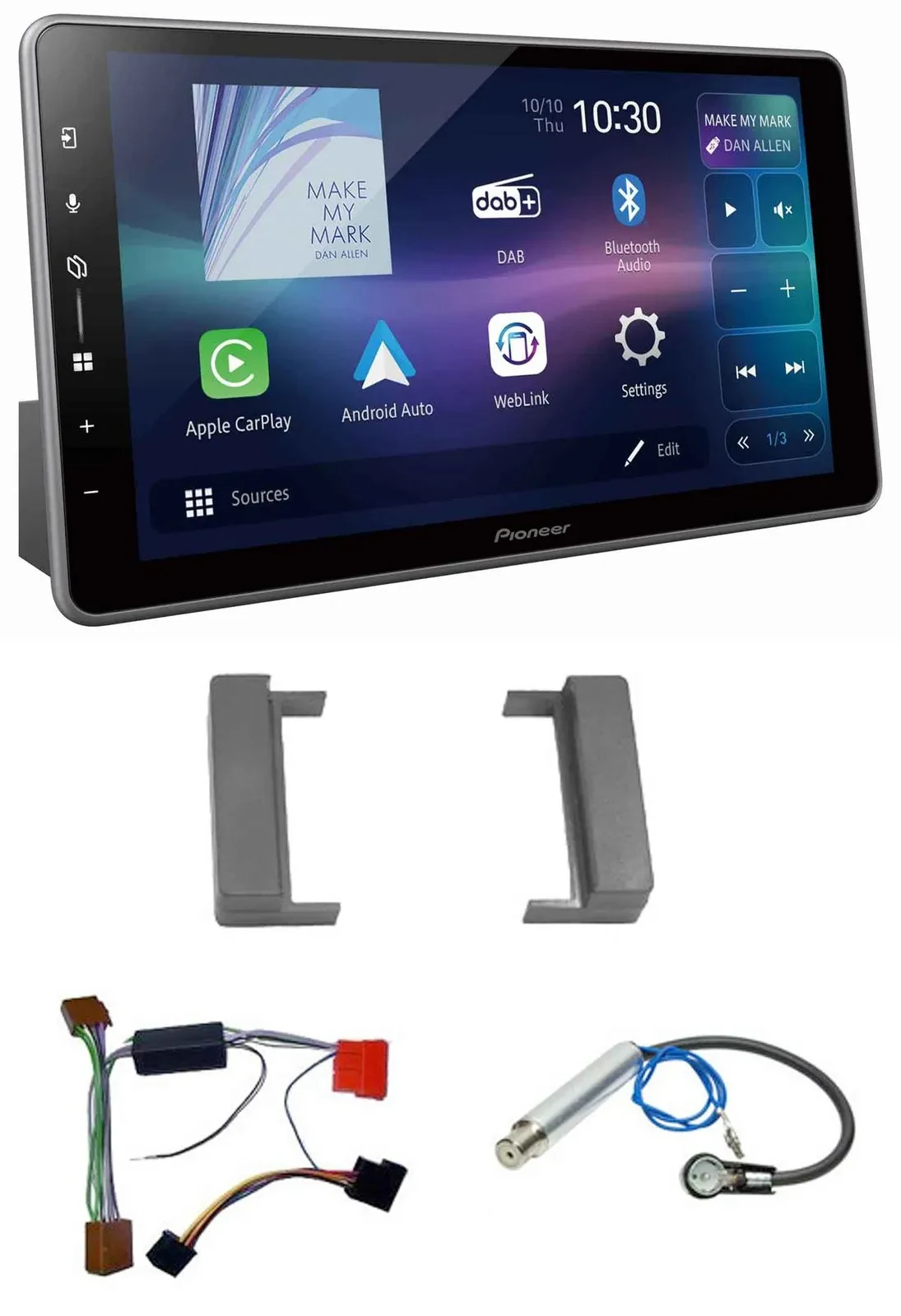 Pioneer Bluetooth USB DAB MP3 Autoradio für Audi A2 A3 8L A4 B5 TT 99-06 Aktivsy
