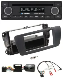 Blaupunkt Lenkrad Bluetooth DAB CD USB Autoradio für Seat Ibiza nitschwarz