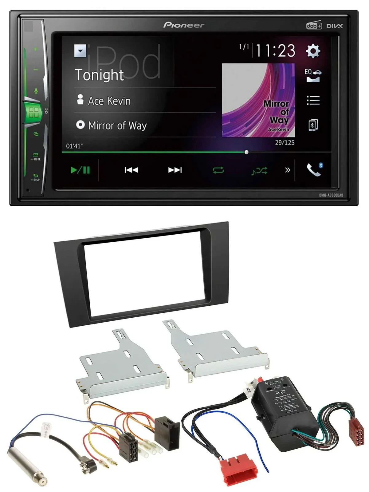 Pioneer 2DIN MP3 DAB USB Bluetooth Autoradio für Audi A4 B5 99-01 Symphony Bose