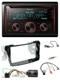 Автомагнитола Pioneer 2DIN DAB Bluetooth USB CD для Hyundai i40 (с 2011), совместима с кнопками на руле