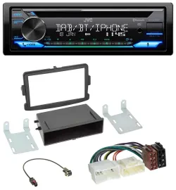 JVC Bluetooth MP3 USB DAB CD Autoradio für Dacia Logan Sandero Opel Vivaro