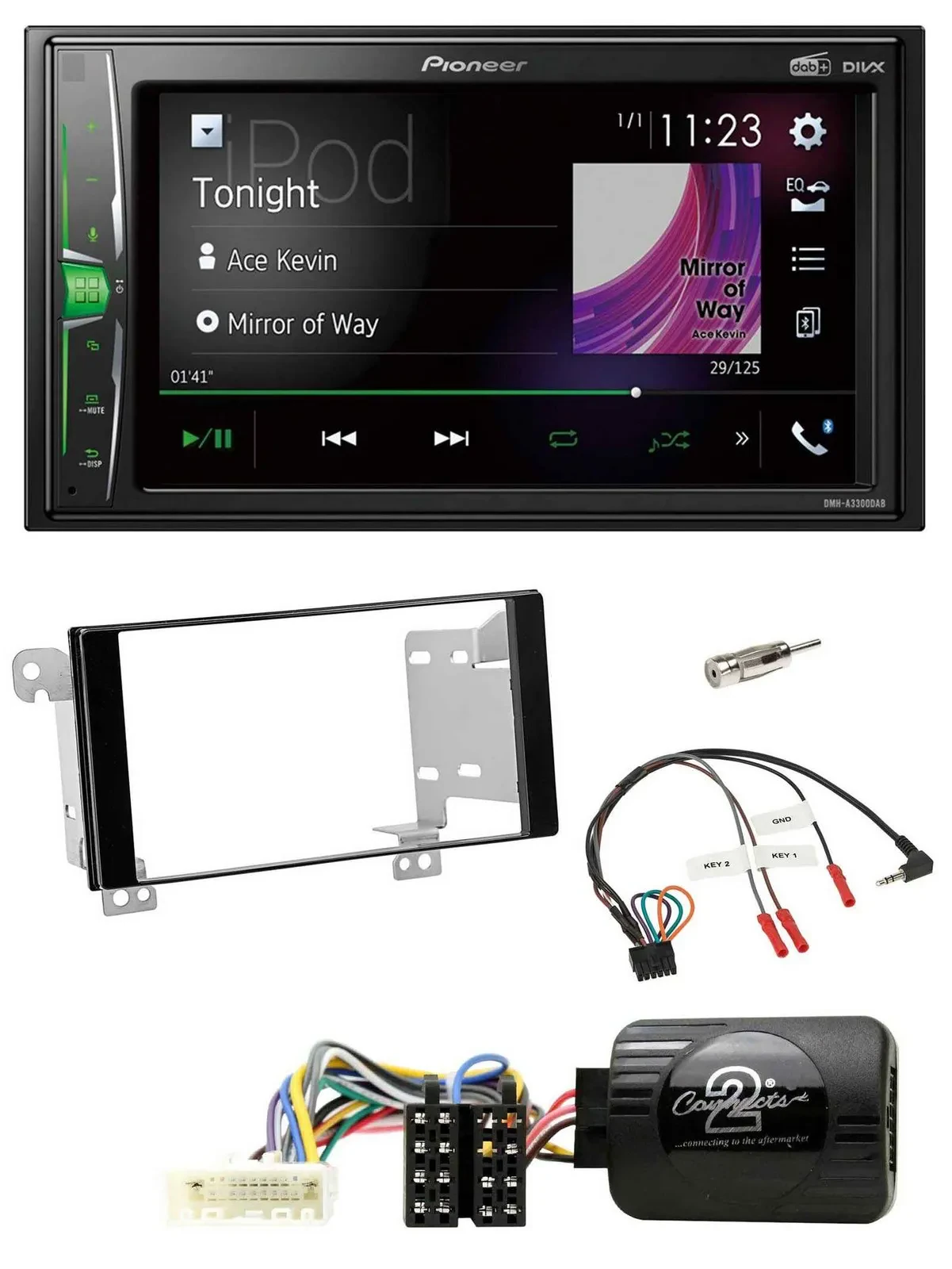 Pioneer 2DIN Lenkrad DAB USB Bluetooth Autoradio für Subaru ForesterSJ Impreza X