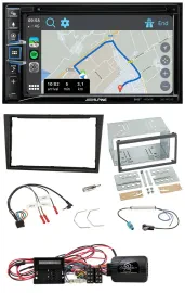 Alpine DAB TMC Bluetooth 2DIN USB Lenkrad Navigation für Opel Corsa D stealth sc