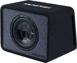 Memphis MBE10S2 500W RMS 10″ Single 2 Ohm Loaded Subwoofer Enclosure