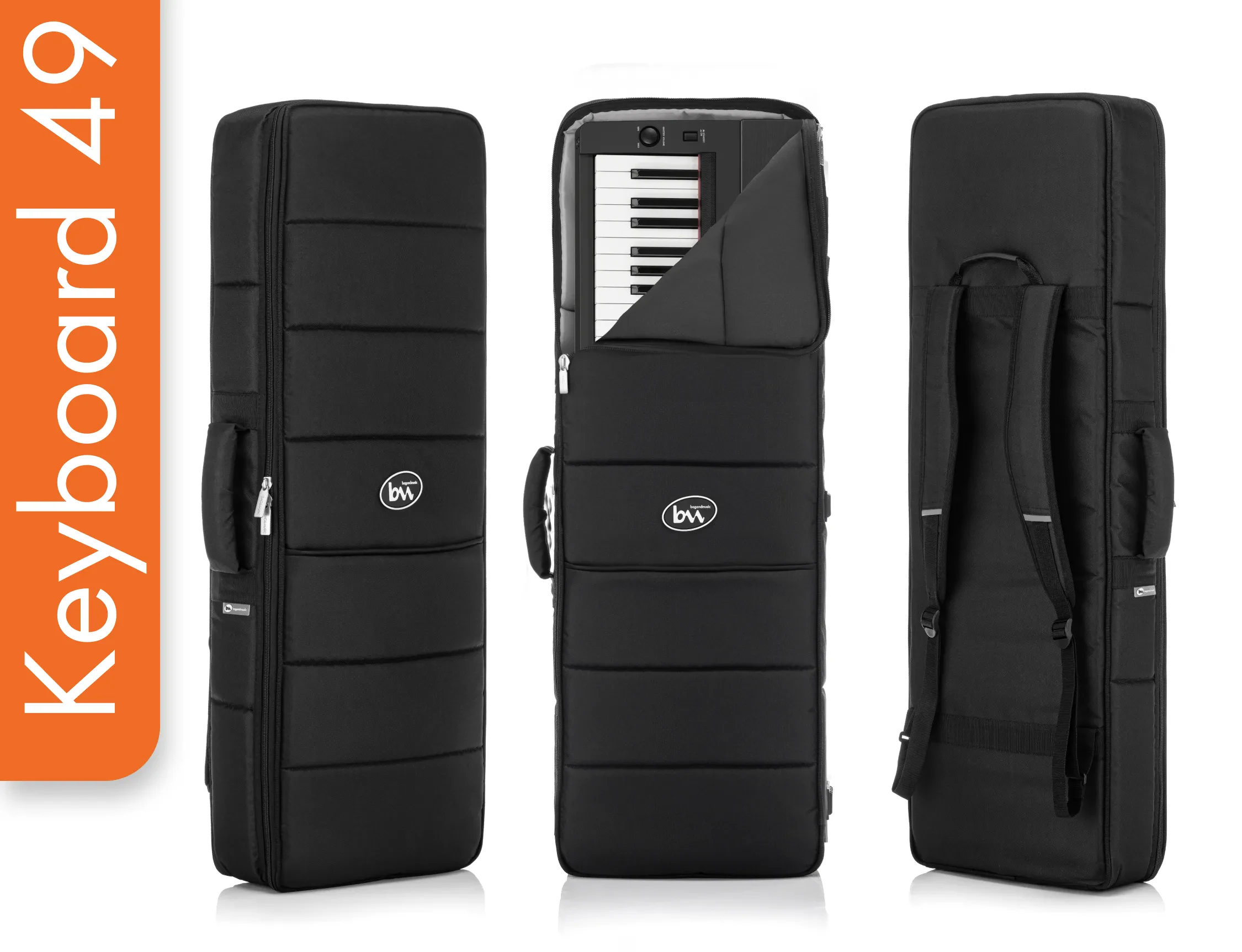 Чехол для синтезатора bagandmusic BM1093 Casual Black (49 клавиш)
