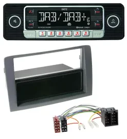 Dietz USB DAB MP3 Bluetooth Autoradio für Fiat Idea (350, 03-11) - grau