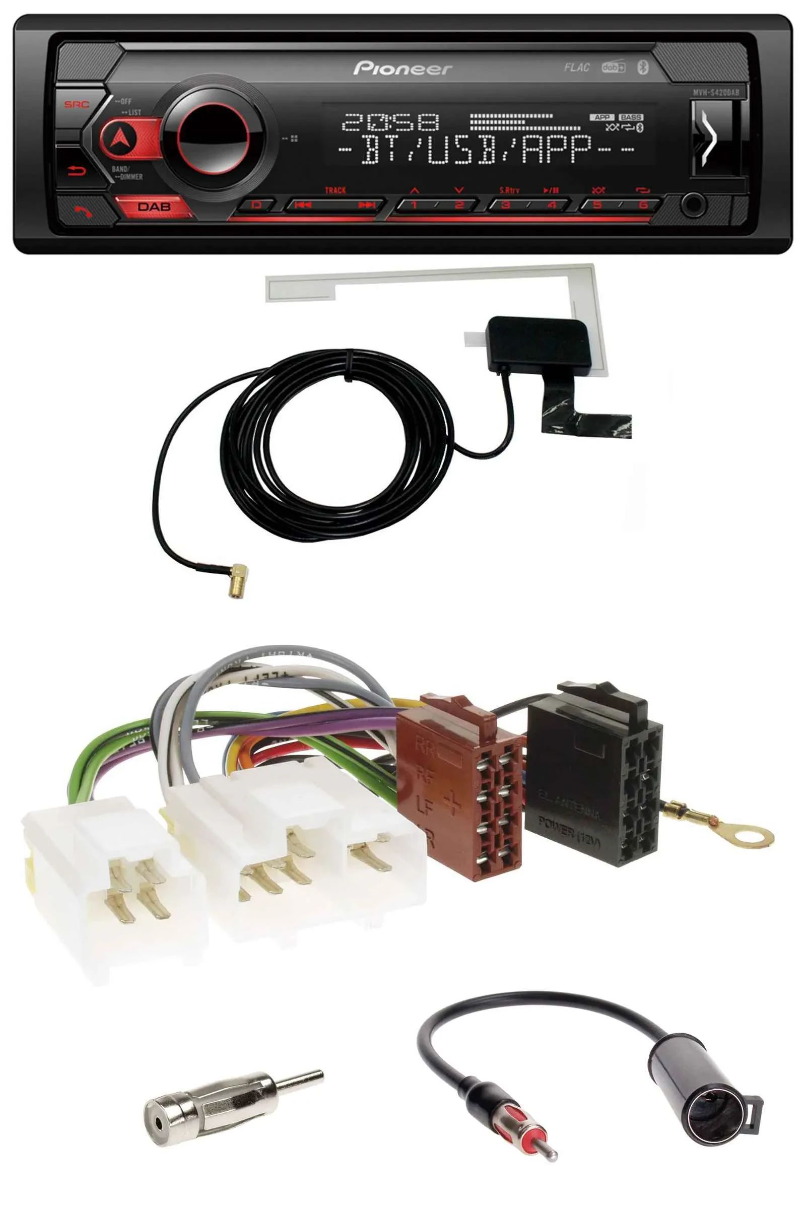 Pioneer DAB USB MP3 Bluetooth Autoradio für Nissan 100 NX 1990-1995 300 ZX 1983-