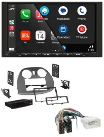 JBL USB 2DIN MP3 Bluetooth AUX Autoradio für Mitsubishi Eclipse 4G 05-12