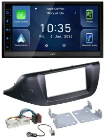 JVC DAB Bluetooth MP3 USB 2DIN Autoradio für Kia Ceed (ab 12) schwarz