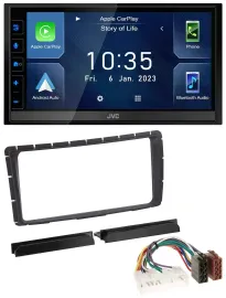 JVC DAB Bluetooth MP3 USB 2DIN Autoradio für Toyota Hilux (ab 2011)
