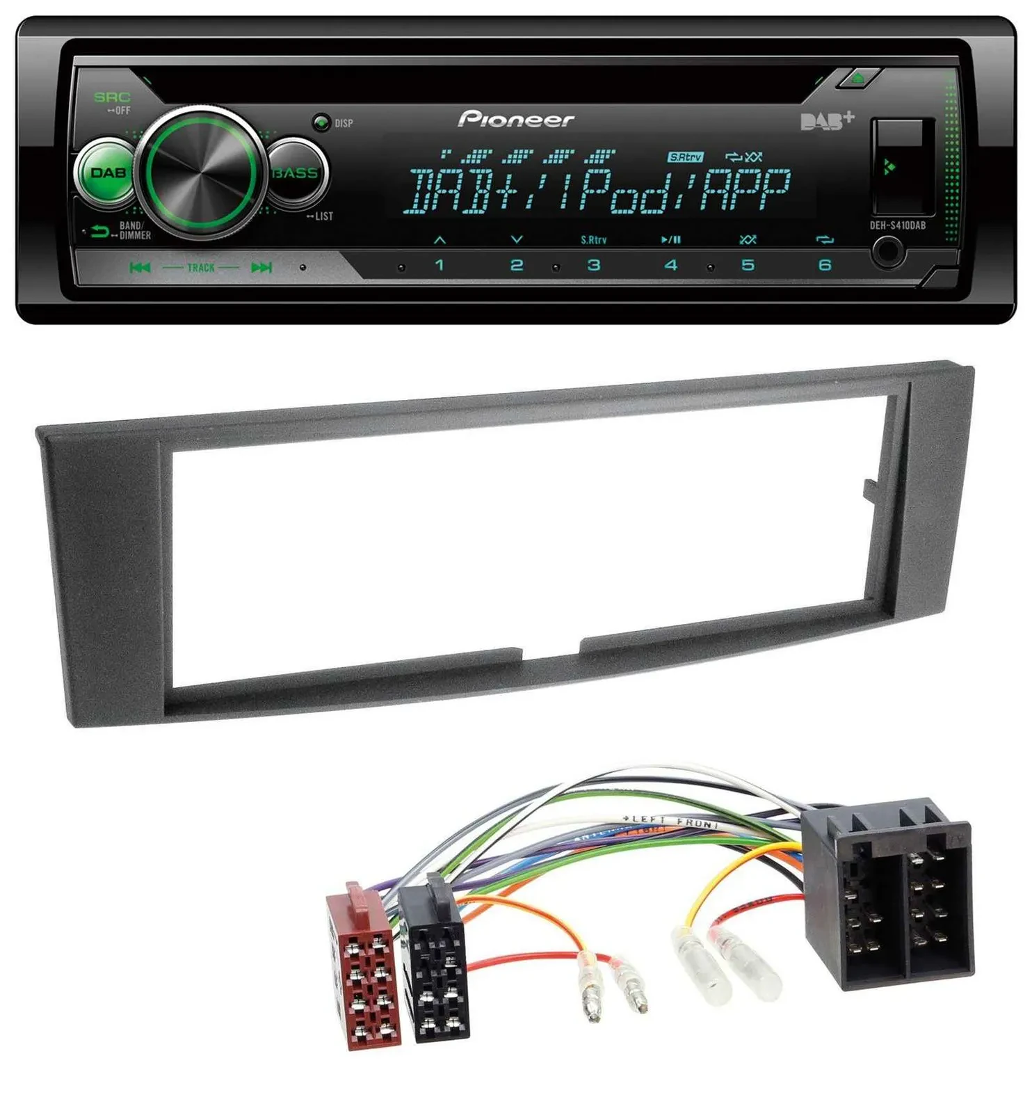 Автомагнитола Pioneer USB MP3 DAB AUX CD для Renault Laguna II (2005-2008)