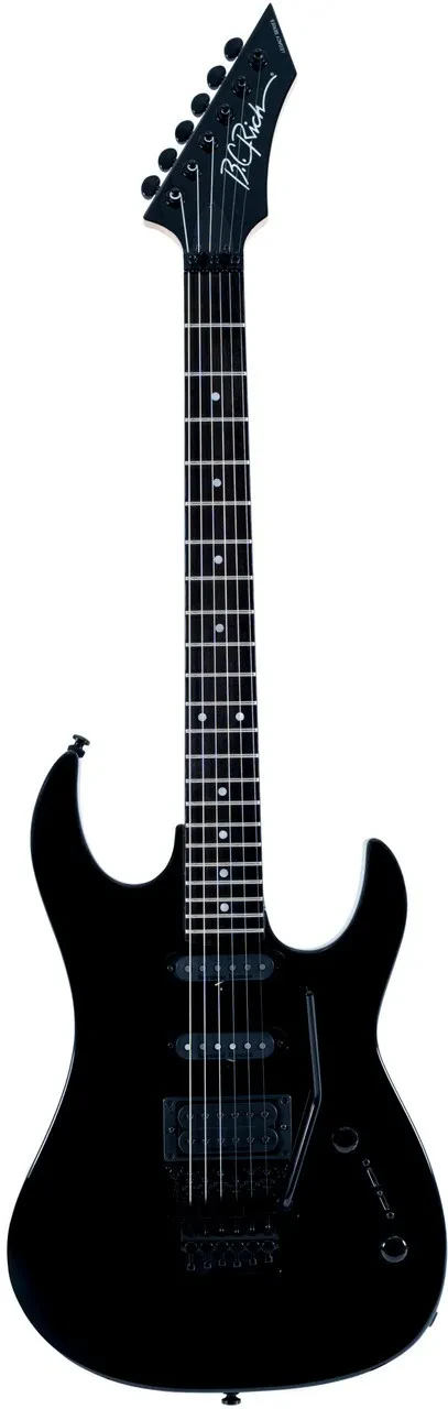 BC Rich ST3 Retro II Electric Guitar Black w/ Floyd Rose