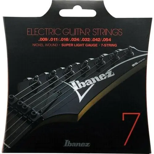 Струны для электрогитары Ibanez IEGS7 7-Saiter Super Light 9-54