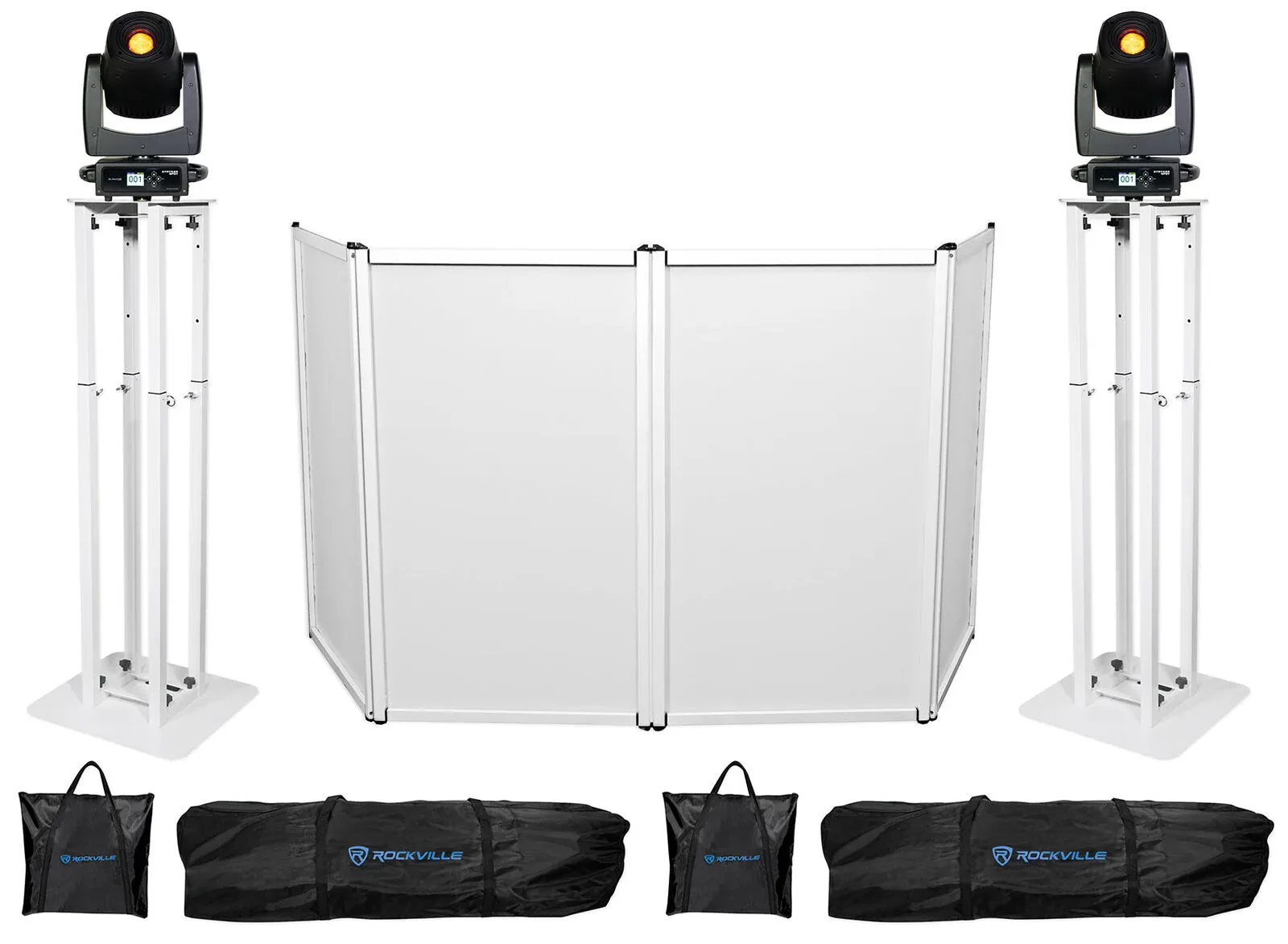 Световой комплект American DJ Stryker Spot (набор: 2x Stryker Spot, 2x RTP32W totem stands, RFAAW facade)