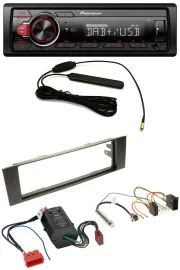 Автомагнитола Pioneer 1-DIN DAB USB AUX MP3 для Audi A3 8P (2003–2006), совместима с Bose активной системой