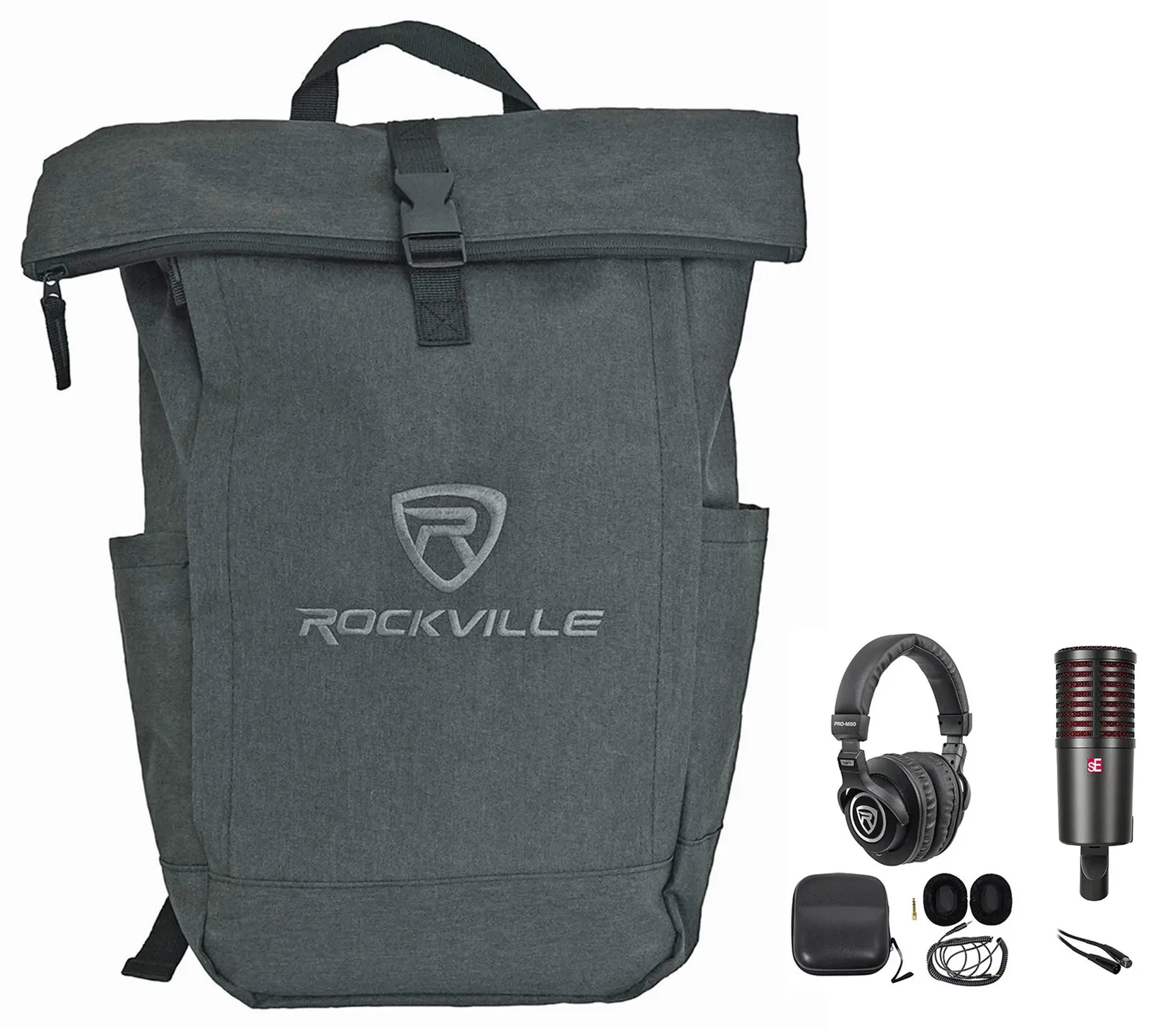 Se Electronics DYNACASTER DCM8 Dynamic Recording Microphone+Headphones+Backpack