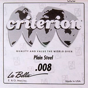 Струна для акустической и электрогитары La Bella CPS008, сталь, калибр 8