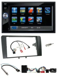 Blaupunkt SD USB TMC Bluetooth 2DIN Lenkrad Navigation für Audi A3 Symphony Akti
