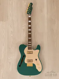 Электрогитара полуакустическая Fender Super Deluxe Telecaster Thinline HH Sherwood Green w/case Japan 2020