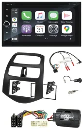 Blaupunkt DAB Lenkrad TMC Bluetooth USB 2DIN Navigation für Chevrolet Spark KLM