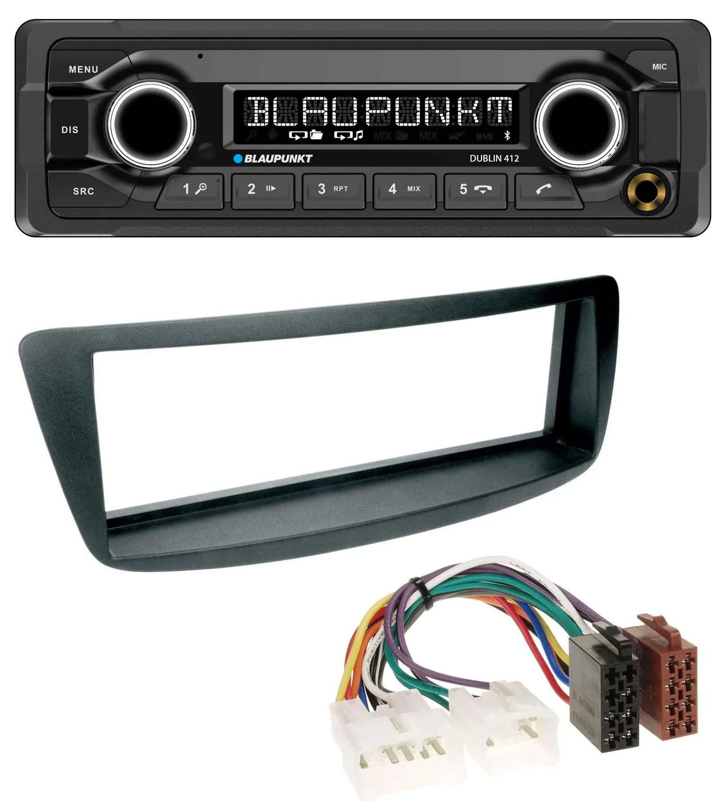 Blaupunkt MP3 Bluetooth USB AUX Autoradio für Toyota Aygo (AB1, 05-14)
