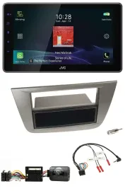 JVC DAB Lenkrad Bluetooth USB Autoradio für Seat Toledo Altea 2004-2009 anthrazi