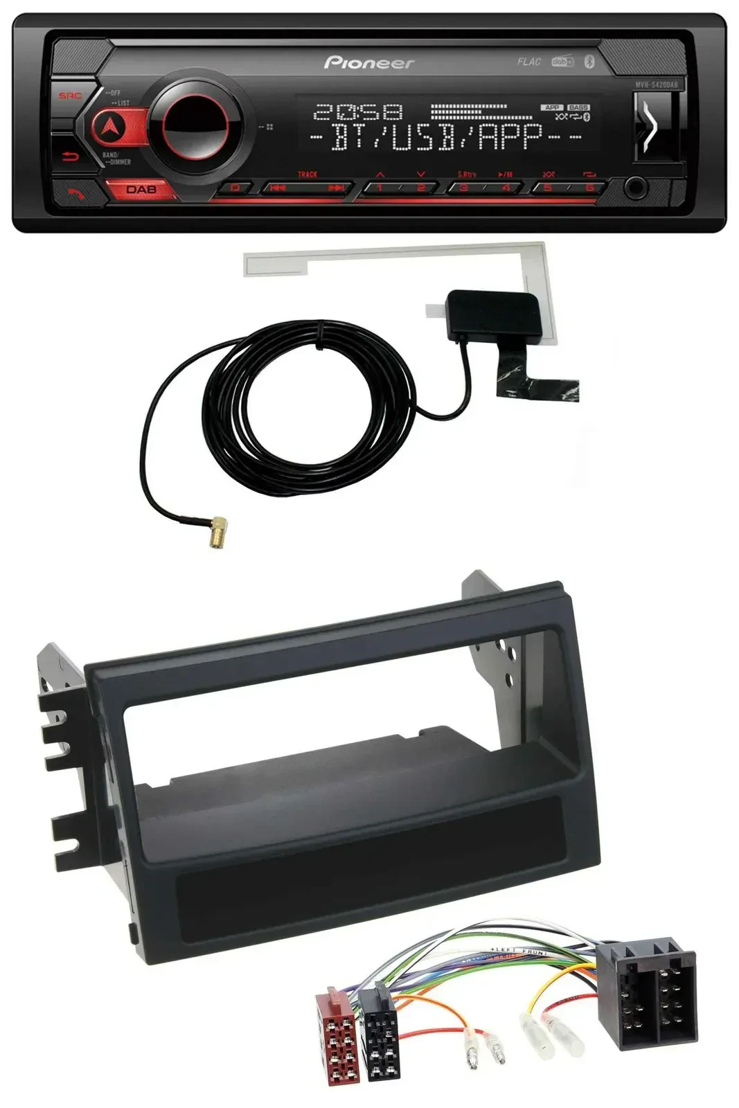 Автомагнитола для Kia Soul (AM, 2008-2011) Pioneer DAB, USB, MP3, Bluetooth