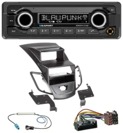 Автомагнитола для Ford Fiesta 2010–2017 Blaupunkt Bluetooth, DAB, MP3, USB, с дисплеем, черная