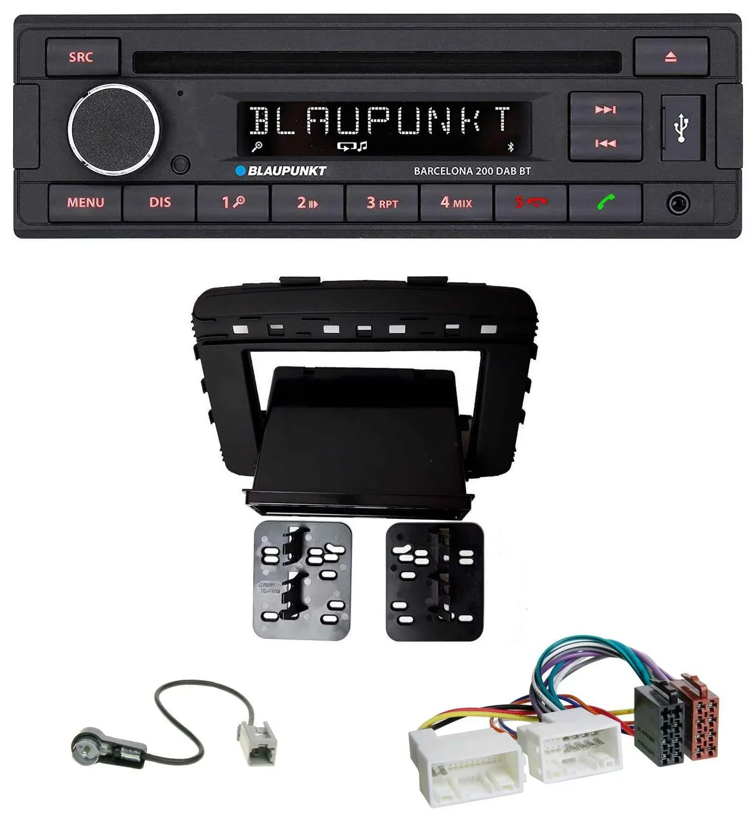 Blaupunkt USB DAB CD Bluetooth MP3 Autoradio für Kia Sorento (UM, ab 03/2015)