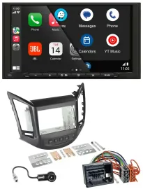 Автомагнитола JBL 2DIN, DAB, Bluetooth, USB, MP3 для Chevrolet Orlando KL1Y/KL1YN (с 2010)