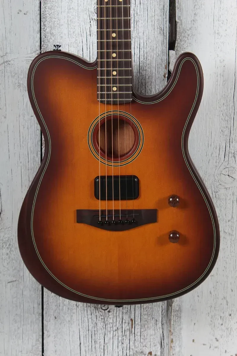 Б/У электроакустическая гитара Fender Acoustasonic Standard Telecaster Honey Burst