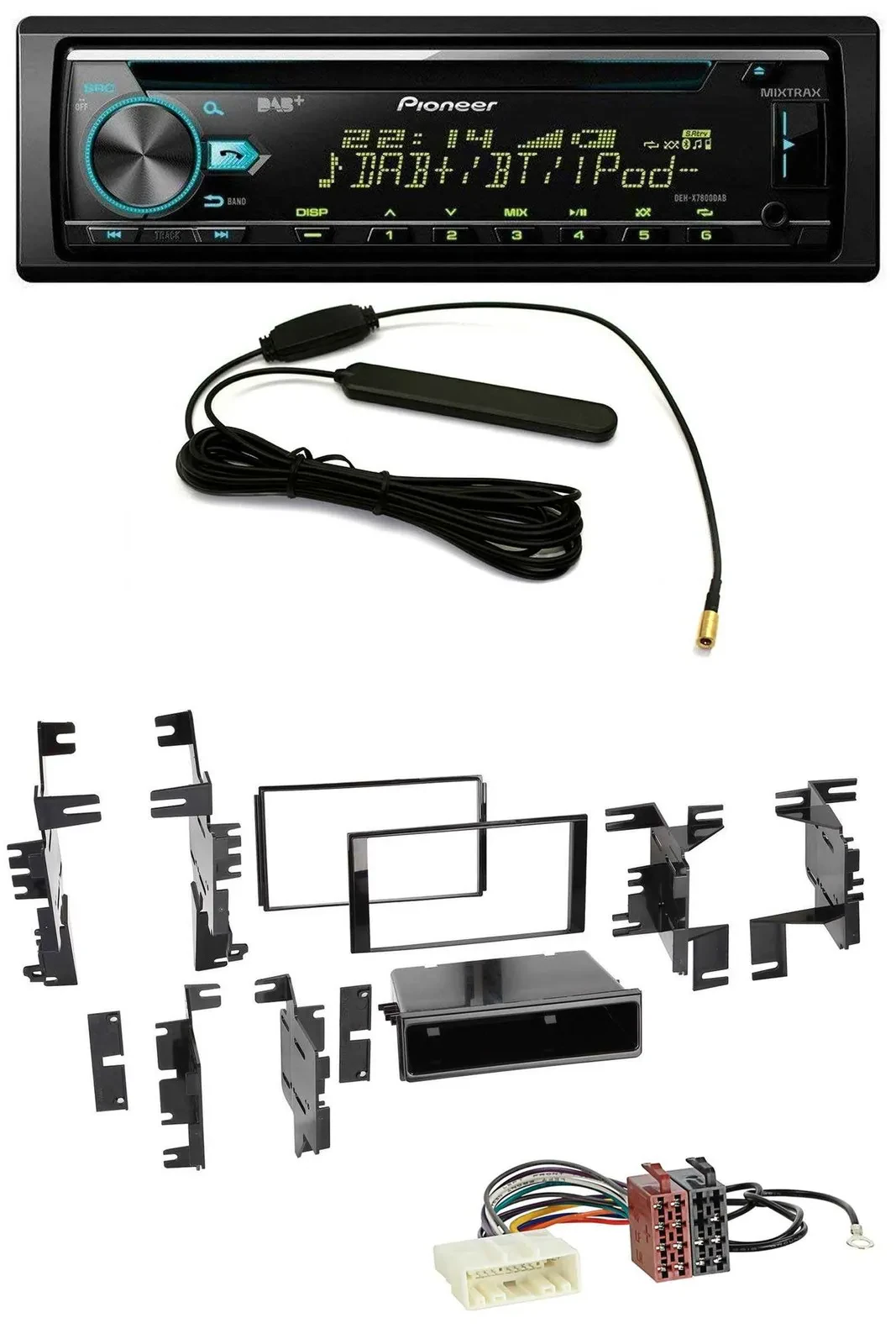 Pioneer CD MP3 AUX DAB USB Autoradio für Nissan Navara NV NV200 (ab 12)