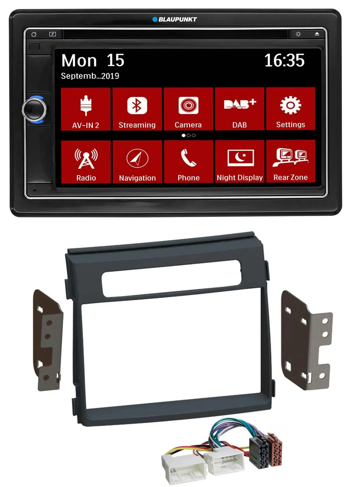 Blaupunkt Bluetooth DAB 2DIN USB DVD MP3 Autoradio für Kia Soul AM Facelift 11-1