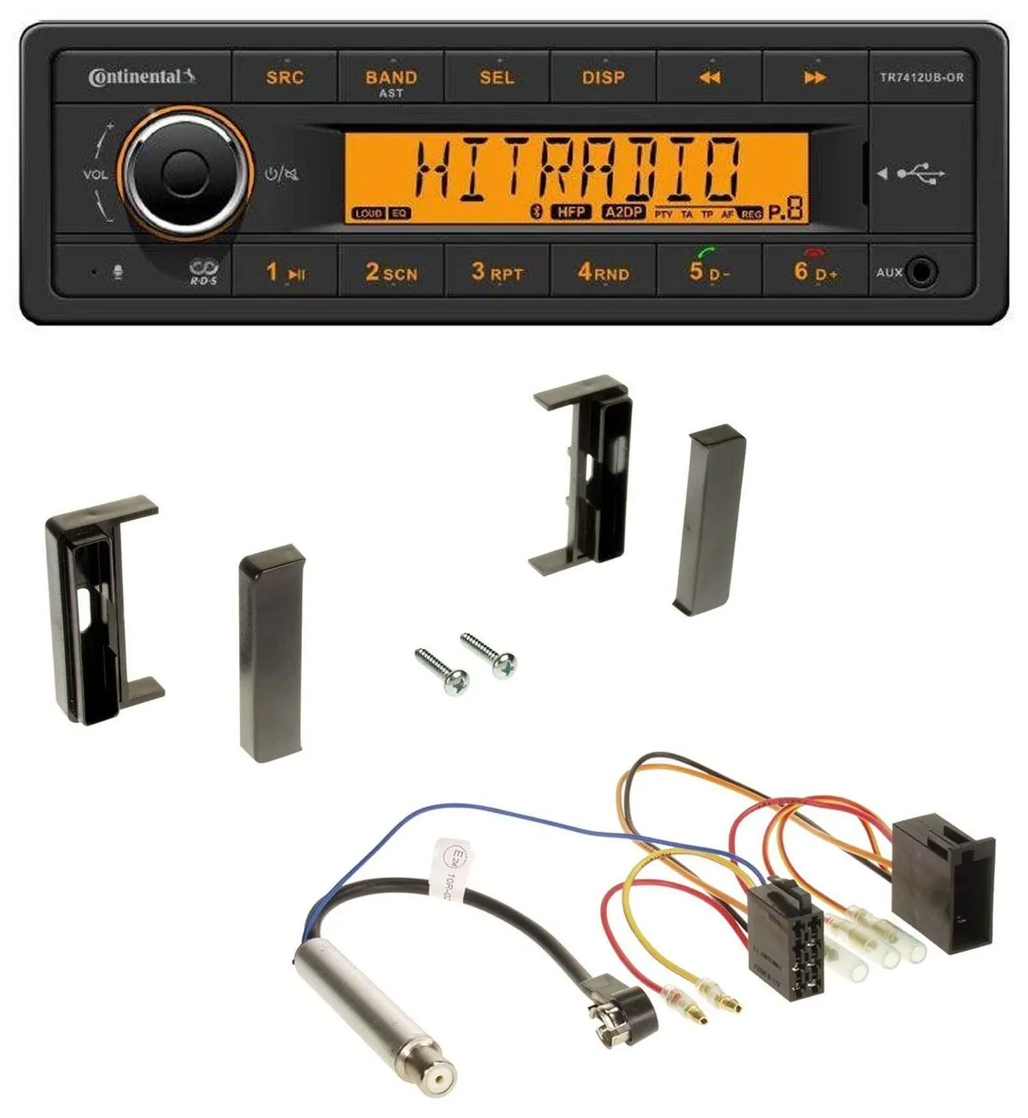 Continental MP3 Bluetooth AUX USB Autoradio für Audi TT (1998-2006) - ISO