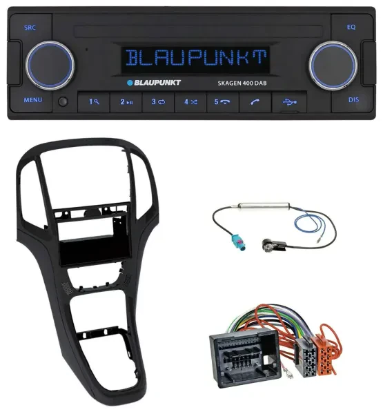 Blaupunkt DAB USB Bluetooth MP3 Autoradio für Opel Astra J ab 2009 Perl schwarz