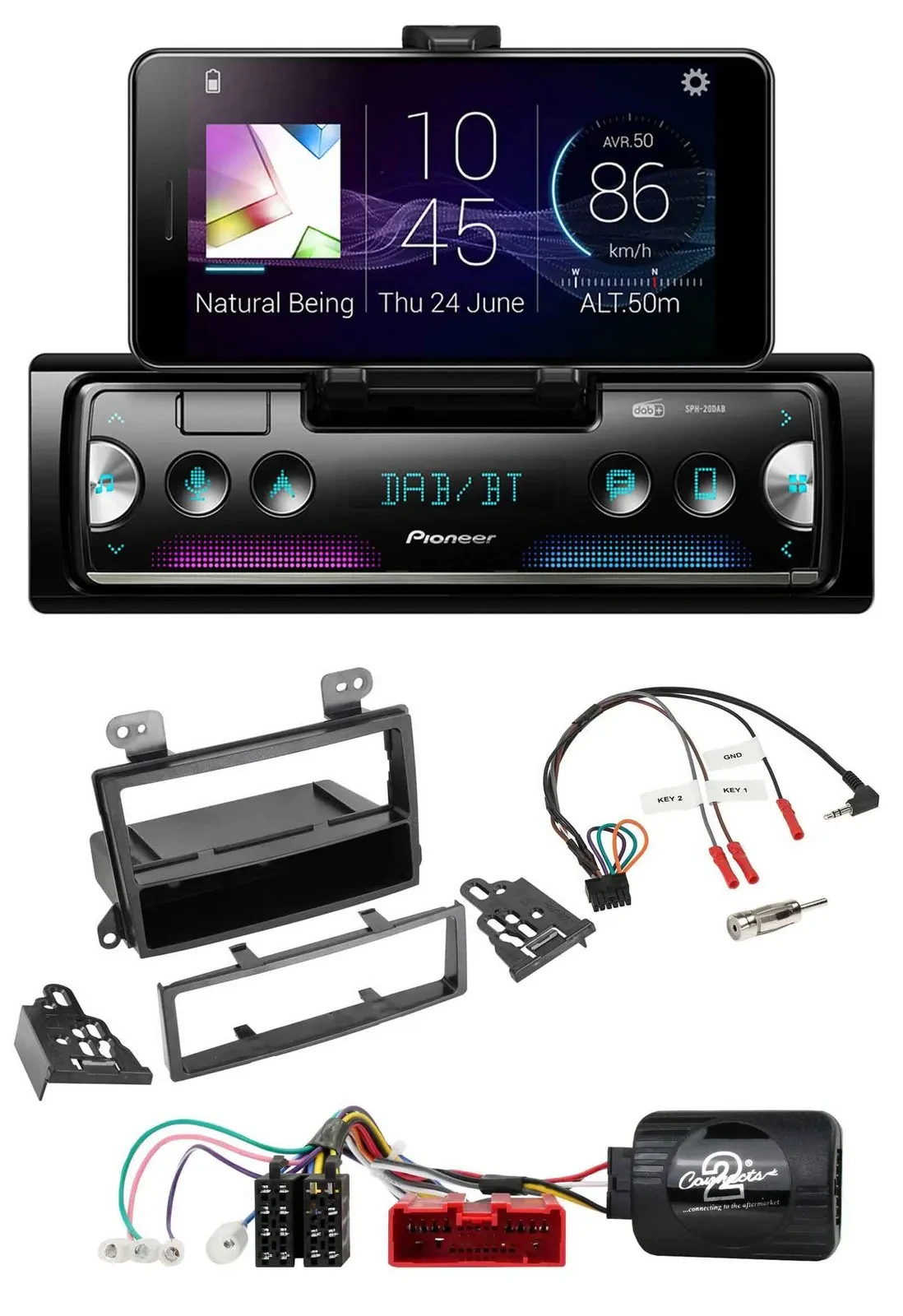 Pioneer USB Lenkrad Bluetooth DAB Autoradio für Mazda MPV (2000-2006)